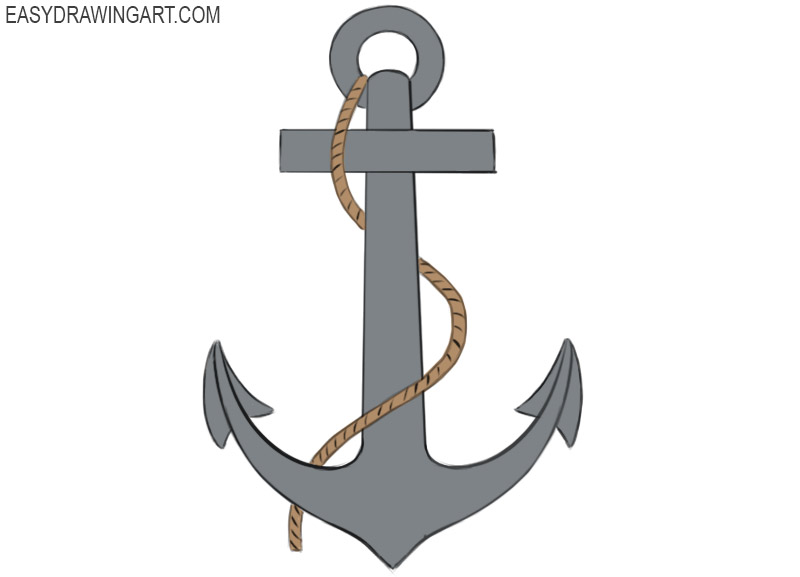 Anchor Coloring Page easy