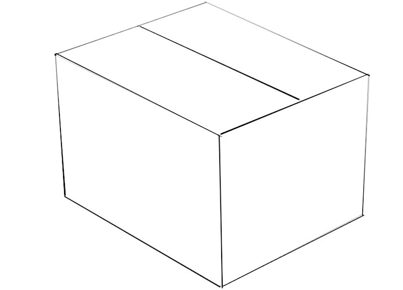 Box Coloring Page