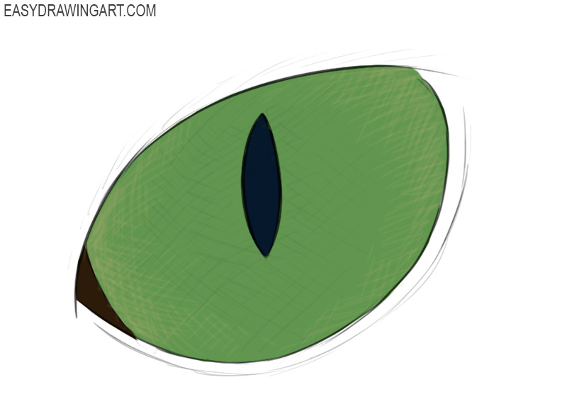 Cat Eye Coloring Pages easy