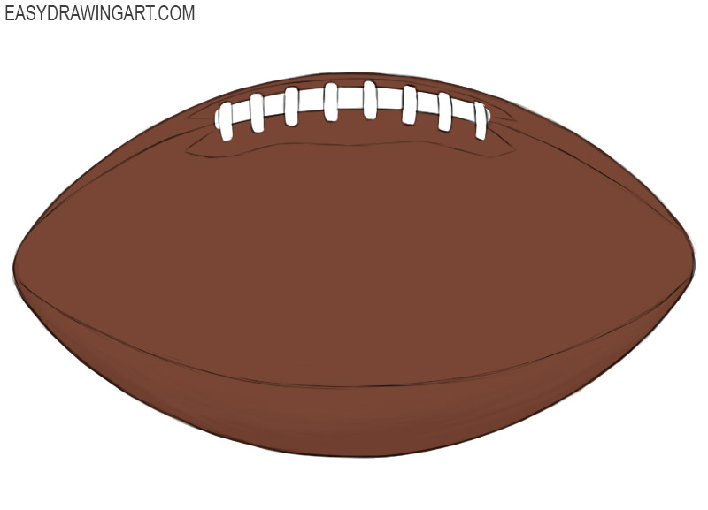 Football Coloring Page easy