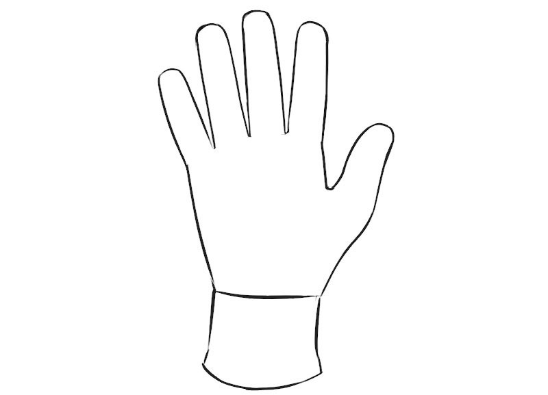 Glove Coloring Page