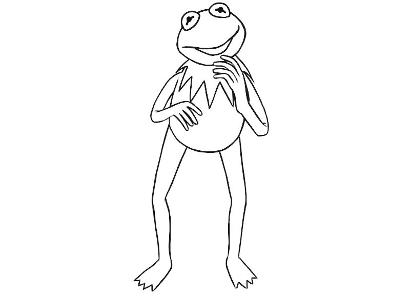 Kermit the Frog Coloring Page