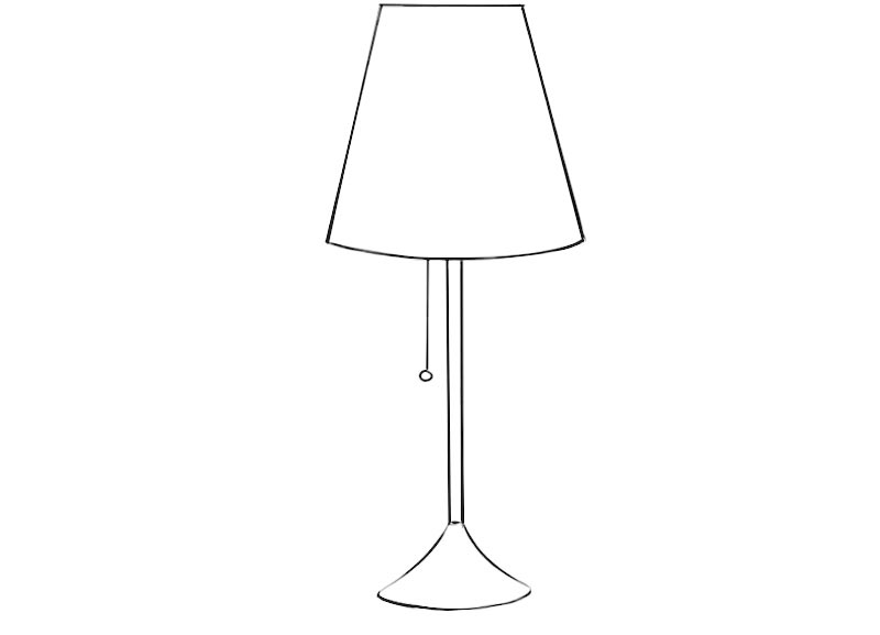 Lamp Coloring Page
