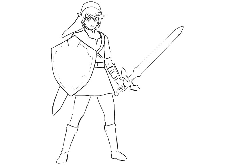 Link Coloring Page