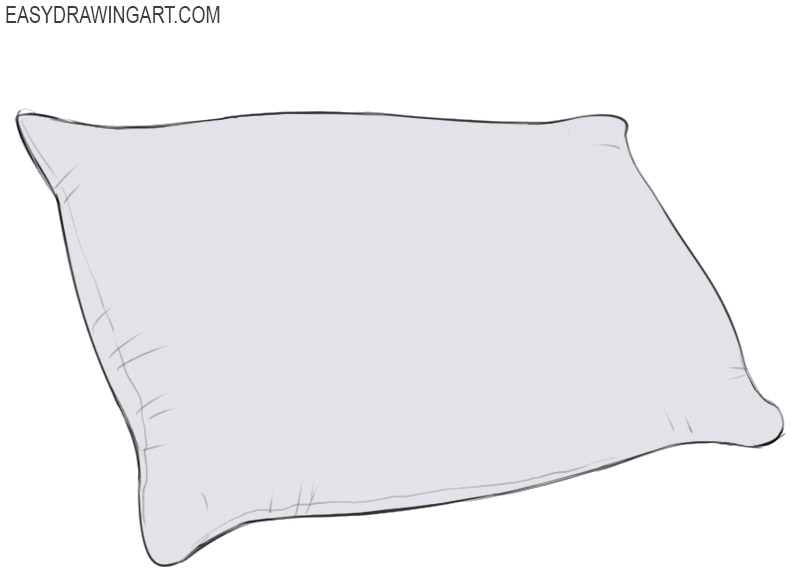 Pillow Coloring Page easy