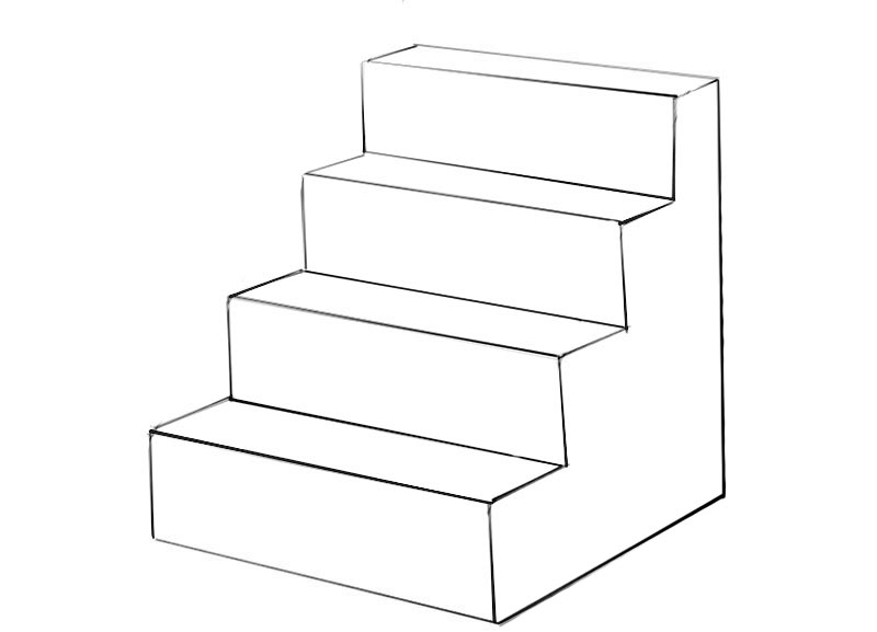 stairs safety coloring page Stairway escalera ultracoloringpages