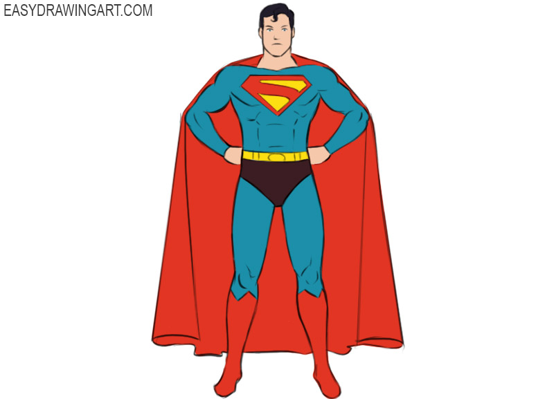 Superhero coloring page