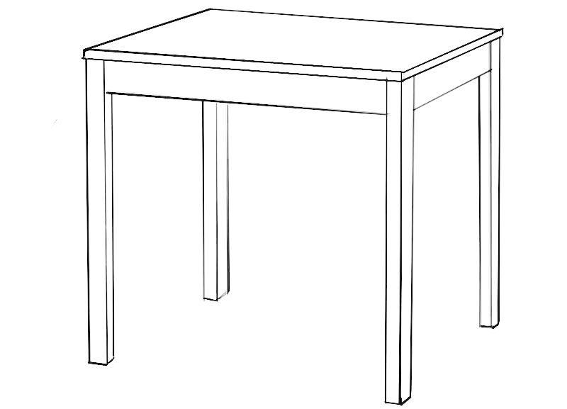 Table Coloring Page
