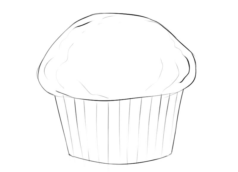 cupcake coloring page