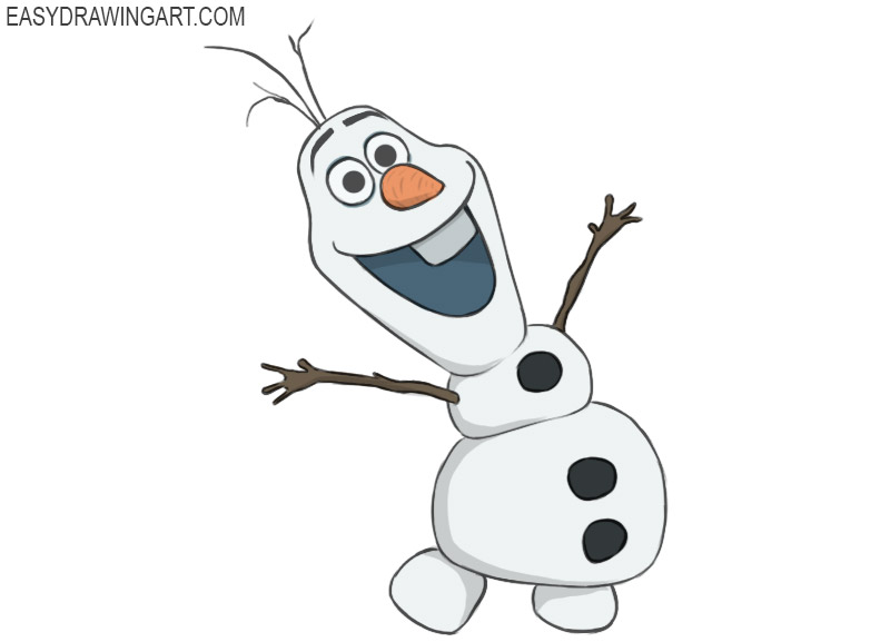 olaf coloring page