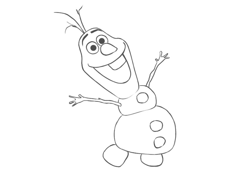 olaf coloring pages