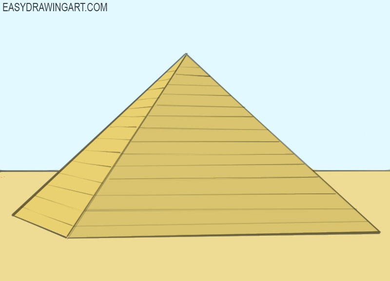 pyramid coloring pages