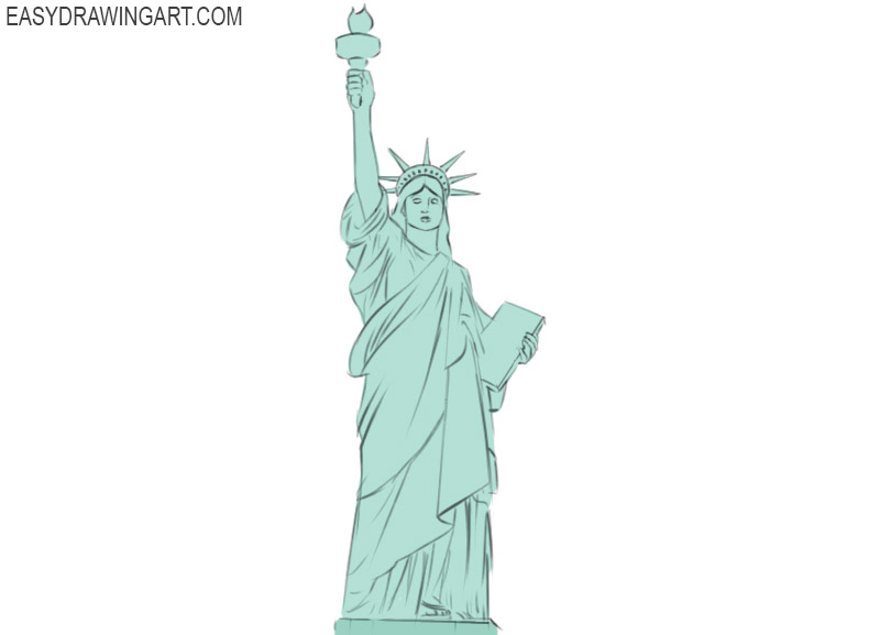 statue of liberty coloring page 