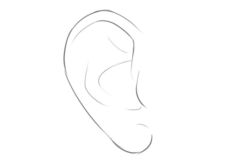 Ear Coloring Pages for beginners
