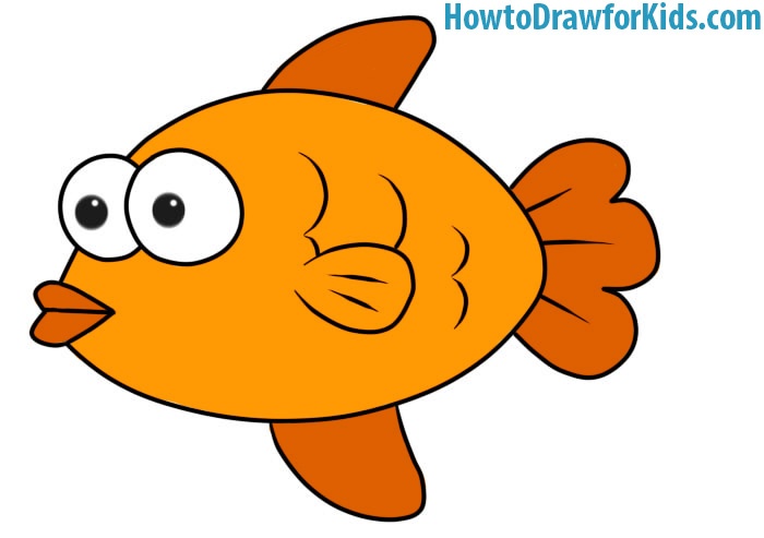 Easy Fish Coloring Page