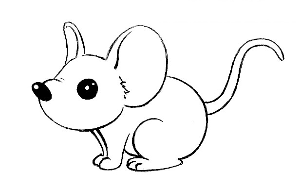 Easy Mouse Coloring Pages