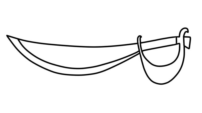 Easy Sabre Coloring Pages