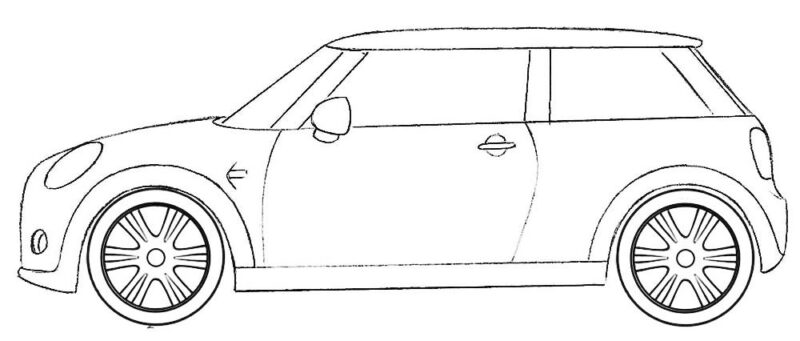 Mini Cooper Coloring Pages