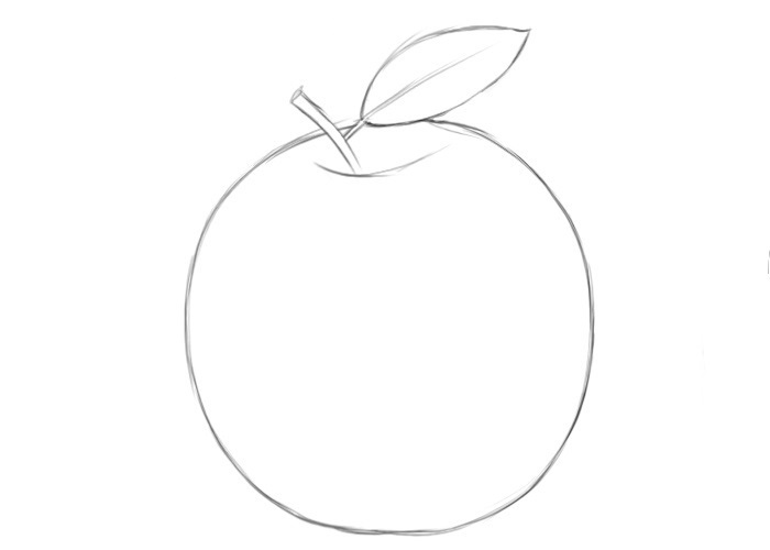 easy apple coloring pages