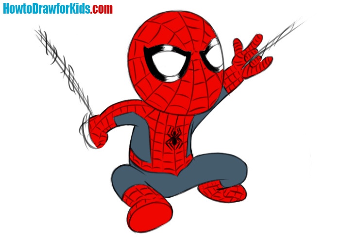 Easy Spider-Man Coloring Page