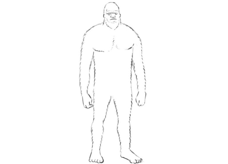giant bigfoot coloring page Bigfoot coloring pages