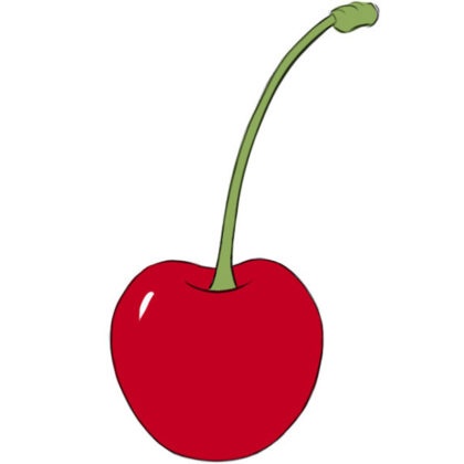 Cherry Coloring Page