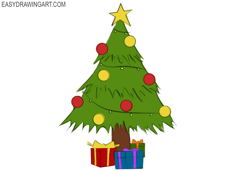 Christmas Tree Coloring Page | Coloringpagez.com