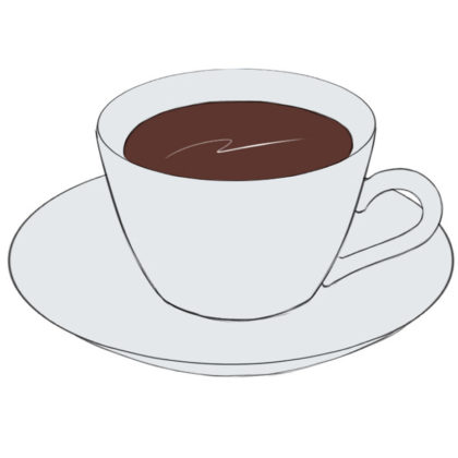 Cup of Coffee Coloring Page