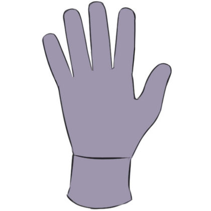 Glove Coloring Page