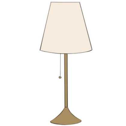Lamp Coloring Page