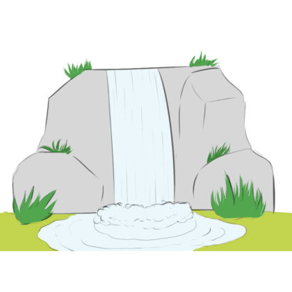 Waterfall Coloring Page