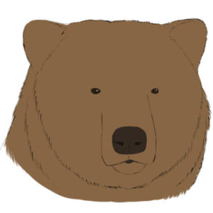 Bear Head Coloring Page