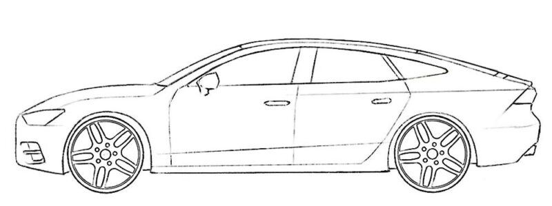 Audi A7 Coloring Page