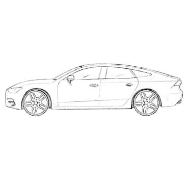 Audi A7 Coloring Page
