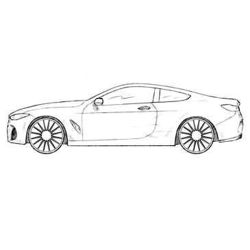 BMW 8 Series Coloring Page