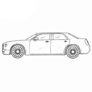 Chrysler 300c Coloring Page