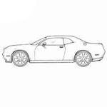 Dodge Challenger Coloring Page