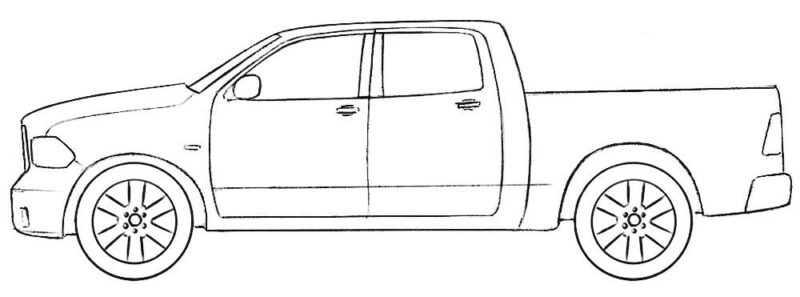 Dodge Ram Coloring Page