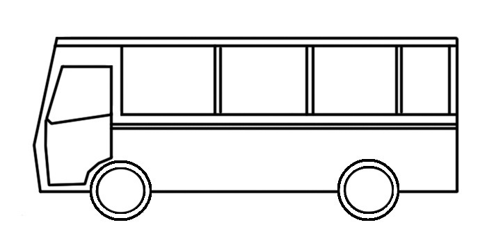 Easy Bus Coloring Pages
