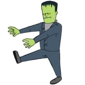 Easy Frankenstein’s Monster Coloring Page