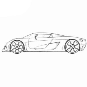 Koenigsegg Coloring Page