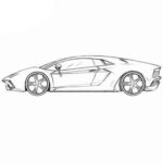 Lamborghini Aventador Coloring Page
