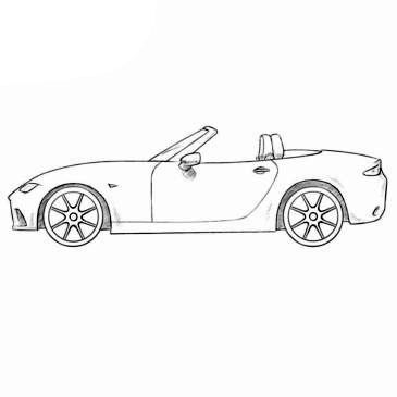 Mazda MX-5 Coloring Pages