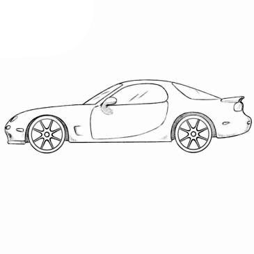 Mazda RX-7 Coloring Pages