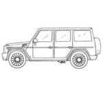 Mercedes-Benz G-Class Coloring Page
