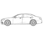 Realistic Car Coloring Page