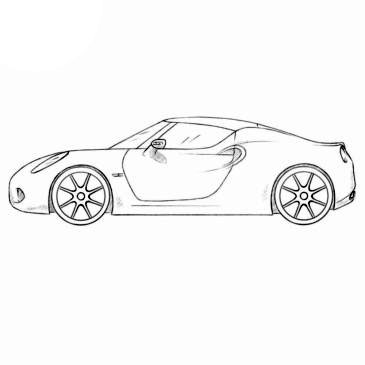 Roadster Coloring Pages