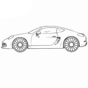 Cool Sports Car Coloring Page