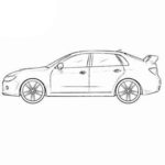 Subaru Impreza WRX Coloring Page