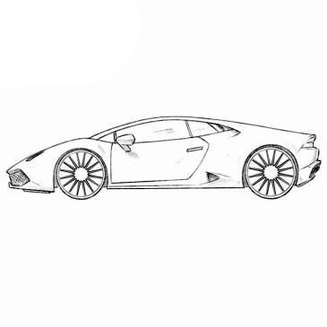 Supercar Coloring Pages